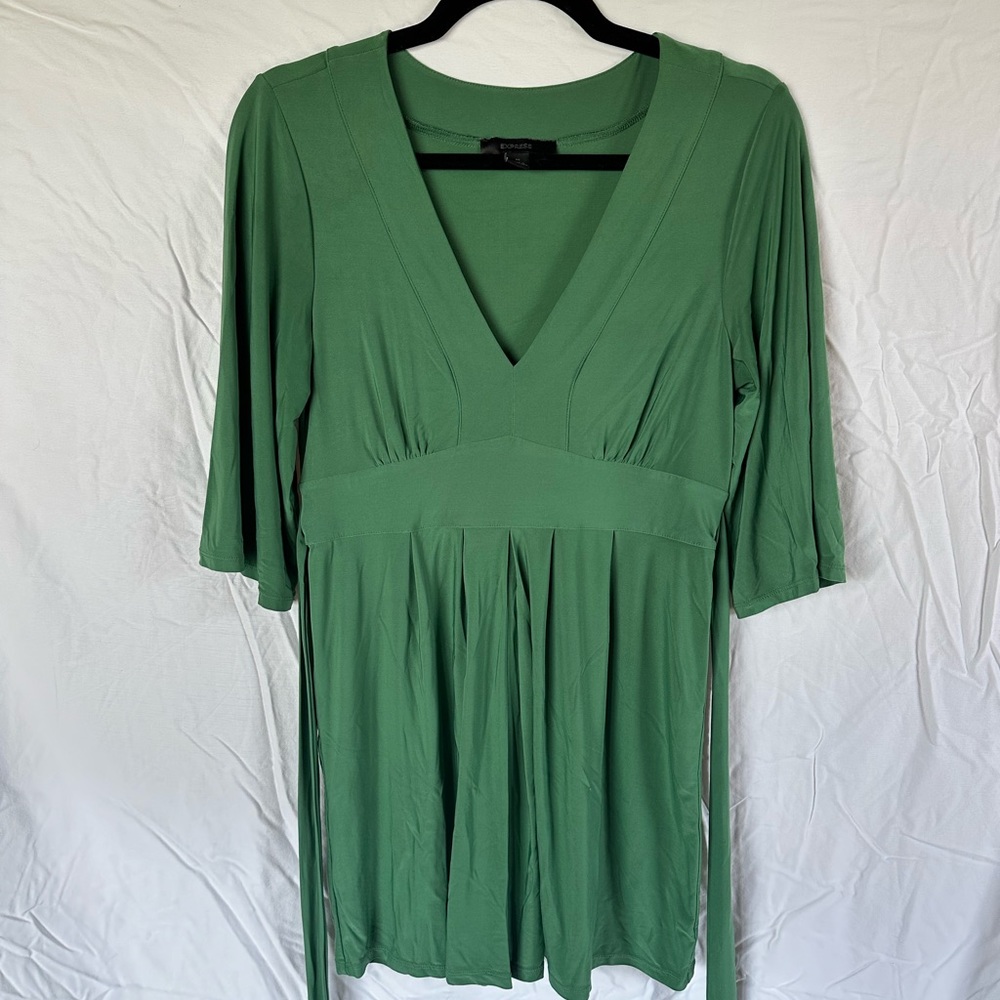 Express 2000s Deep V Tunic top